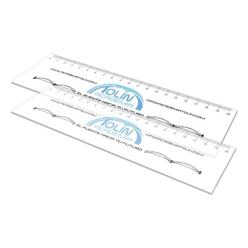 Translucent plastic rulers