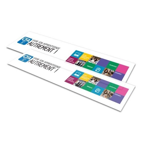 Translucent plastic bookmarks