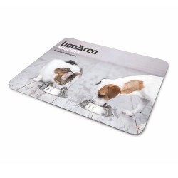 Witte plastic placemats