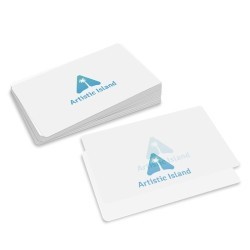 Translucent plastic business cards